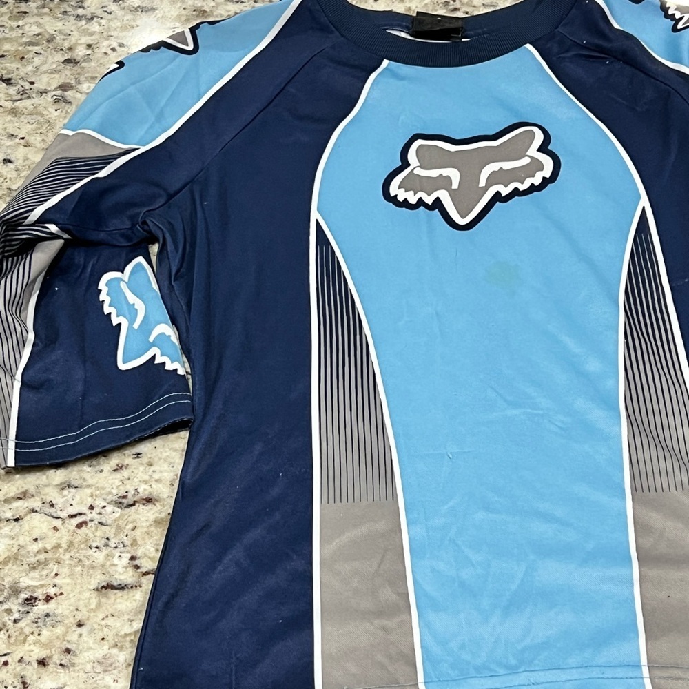 Fox Racing Blue and Gray Jersey